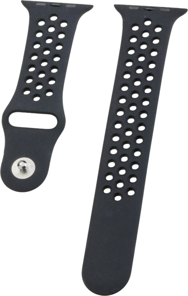 Peter Jäckel Watch Band Silikon für Apple Watch (44mm/42mm) dual black