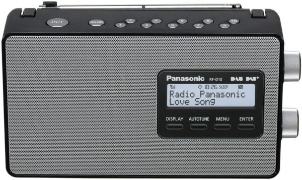 Panasonic RF-D10EG-K Kofferradio mit DAB/DAB+ schwarz