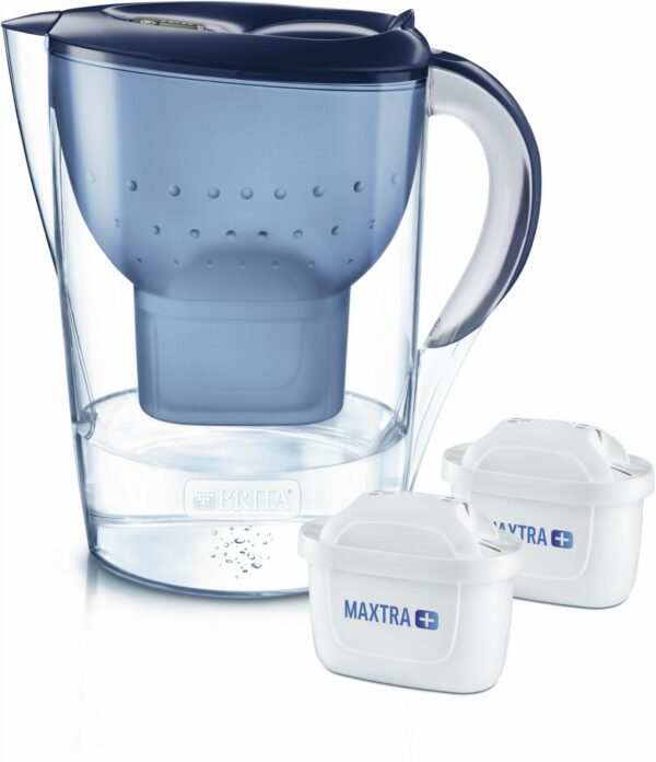 Brita Marella XL + 2 Maxtra+ Tischwasserfilter blau