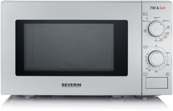 Severin MW 7900 Stand-Kombi-Mikrowelle silber-chrom