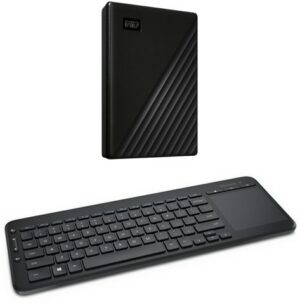 Western Digital My Passport (1TB) schwarz inkl. Microsoft All-in-One Media Keyboard schwarz