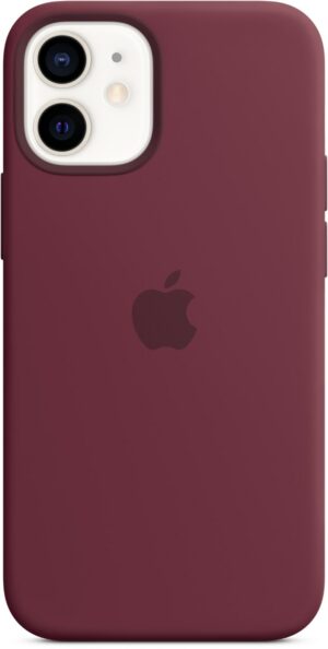 Apple Silikon Case mit MagSafe für iPhone 12 mini pflaume