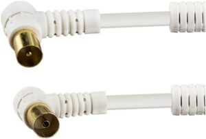 e + p HFW 210 G IEC-Absorber-Winkelkabel (10m) Winkelstecker > Winkelbuchse weiß