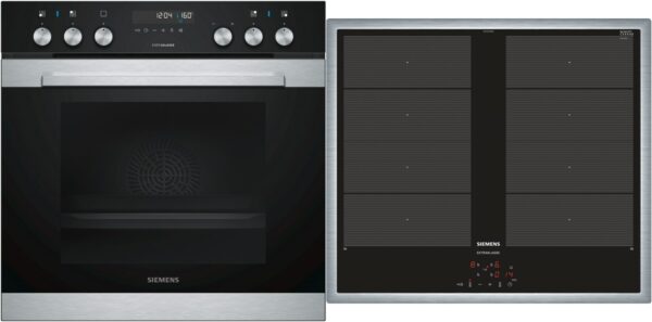Siemens MKP3VB62 Herdset mit Induktionskochfeld bestehend aus HE378HBS1 + EY645CXB1M edelstahl + edelstahl /