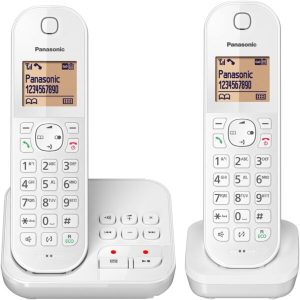 Panasonic KX-TGC422GW Schnurlostelefon mit Anrufbeantworter weiß