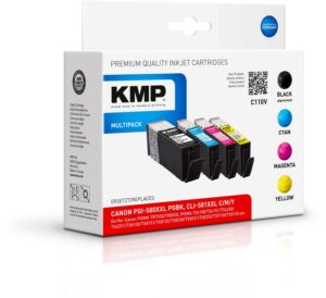 KMP C110V Tinten-Multipack ersetzt PGI-580XXL PGBK