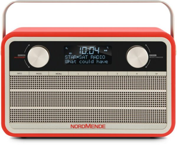 Nordmende Transita 120 Kofferradio mit DAB/DAB+ rot