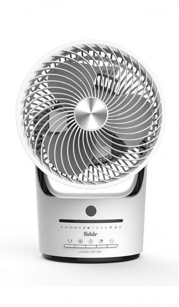 Fakir Prestige TVC 360 Tischventilator weiß/schwarz