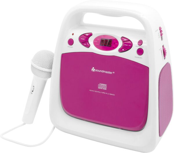 Soundmaster KCD 50 PI Karaoke-Player pink
