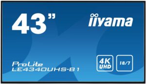 Iiyama LE4340UHS-B1 108 cm (43") Public Display mattschwarz / G