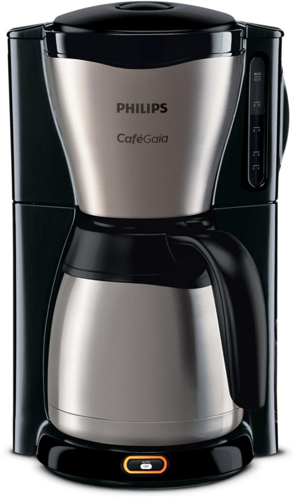 Philips HD7548/20 Gaia Collection Kaffeeautomat mit Thermokanne edelstahl/schwarz