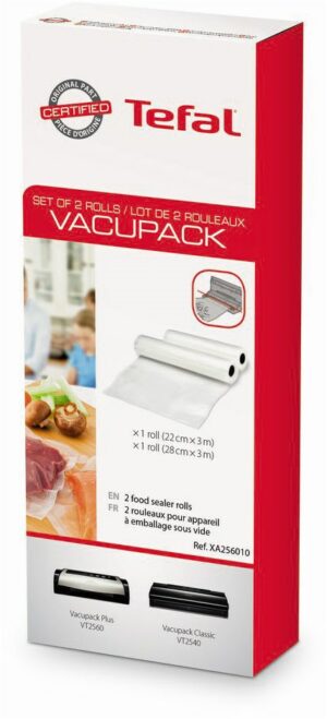 Tefal XA 2560 Vakuumierfolienrollen (2x) Vakuumier-Zubehör