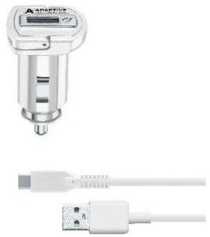 Cellular Line KFZ-Ladegerät USB-C (15W) für Samsung weiß