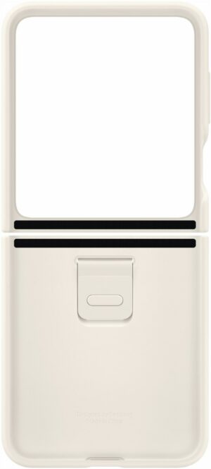 Samsung Silikon Case mit Ring für Galaxy Z Flip5 creme