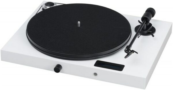 Pro-Ject Juke Box E Plattenspieler mit Ortofon OM 5E Tonabnehmer weiß