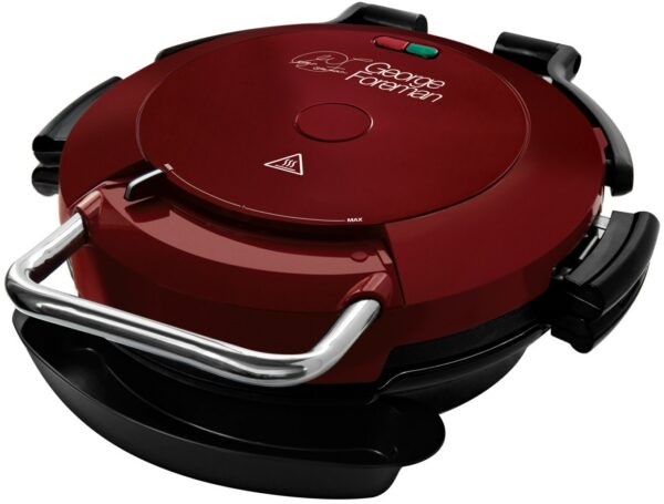 George Foreman Entertaining 360° Fitnessgrill Kontaktgrill rot/schwarz