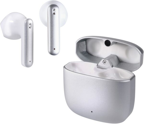 Vivanco Metal Pair True Wireless Kopfhörer silber metallic