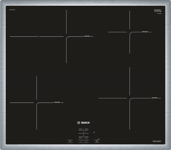 Bosch NIF645CB1M Glaskeramik-Induktions-Kochfeld edelstahl