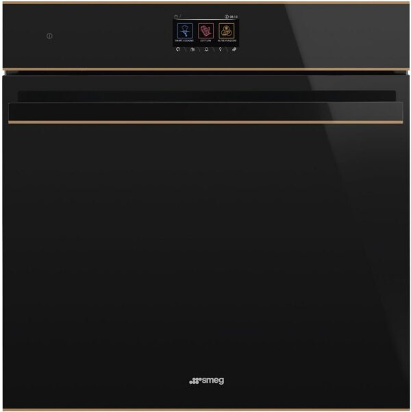 Smeg SO6604S4PNR Elektro-Backofen mit Dampfgarer schwarzglas