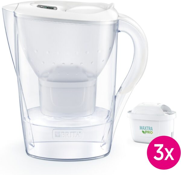 Brita Starterpaket Marella (inkl. 3 MX) Wasserfilter weiß