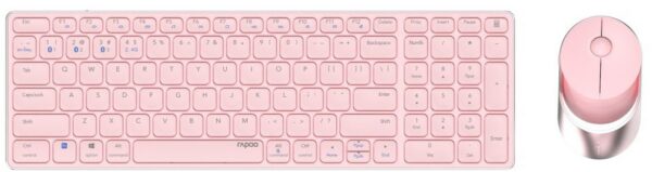 Rapoo 9750M (DE) Kabelloses Tastatur-Set dunkelgrau