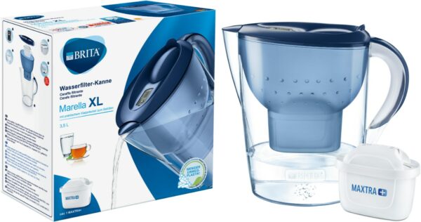 Brita Wasserfilter-Kanne Marella XL blau Tischwasserfilter