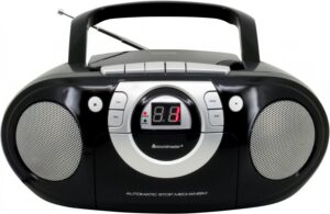 Soundmaster SCD5100SW Radio-Rekorder mit CD + Kassette schwarz