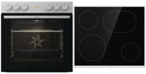 Gorenje Duo Set CX com Herdset bestehend aus BC6715E02XK + ECD643BX edelstahl + edelstahl / A