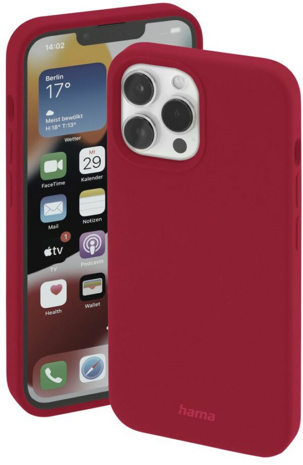 Hama MagCase Finest Feel Pro für iPhone 14 Pro Max rot