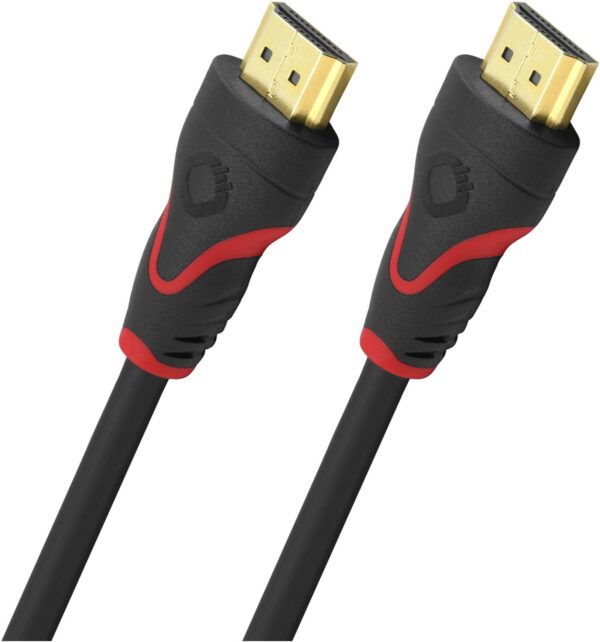 Oehlbach Screen Magic Ultra HDMI-Kabel (2m) schwarz/rot