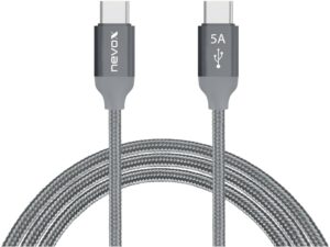 nevox USB Type-C Kabel (2m) silbergrau