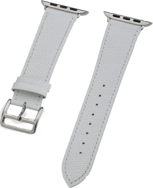 Peter Jäckel Watch Band Leder für Apple Watch (44mm/42mm) weiß