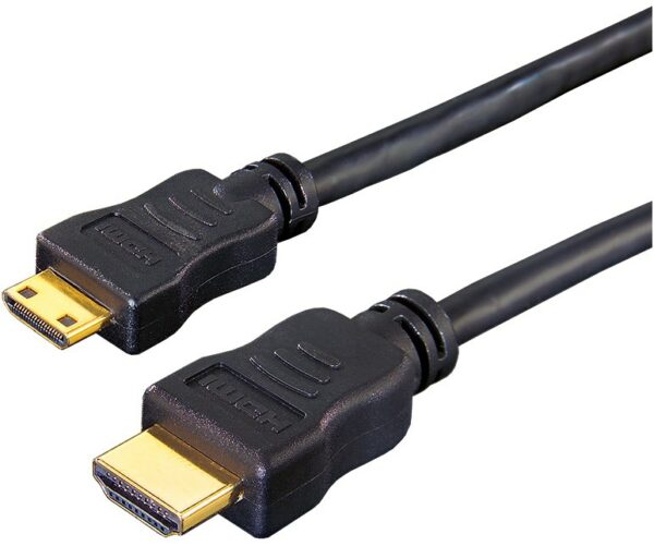 e + p HDMI 4 HDMI-Adapterkabel (2m) Stecker Typ-A > Stecker Typ-C schwarz