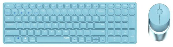 Rapoo 9750M (DE) Kabelloses Tastatur-Set blau