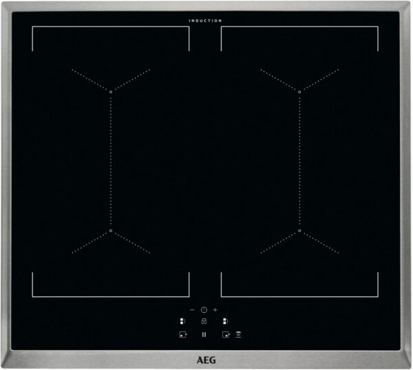 AEG IEE64050XB Glaskeramik-Induktions-Kochfeld edelstahl