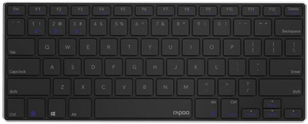 Rapoo E6080 Ultra-Slim Bluetooth Tastatur schwarz