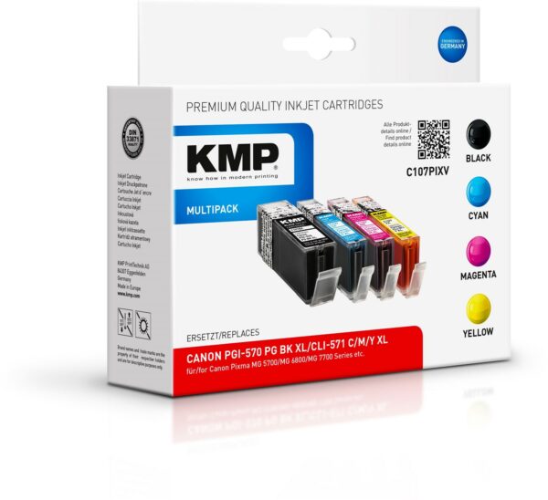 KMP C107PIXV Tinten-Multipack 4-farbig