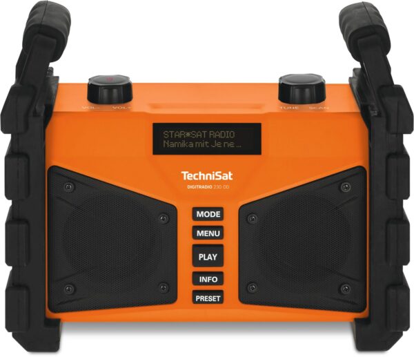 Technisat DigitRadio 230 Baustellen-/Outdoor Radio orange