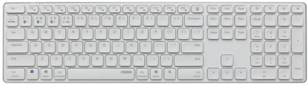 Rapoo E9800M (DE) Kabellose Tastatur weiß