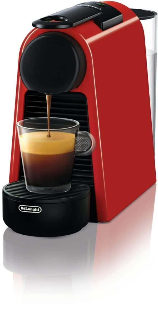 Delonghi EN 85.R Nespresso Essenza Mini Kapsel-Automat rot/schwarz