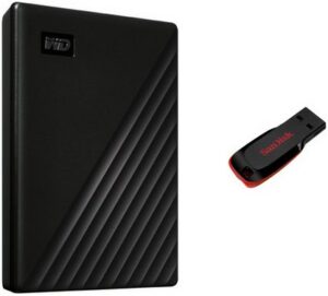 Western Digital My Passport (1TB) Externe Festplatte inkl. Cruzer Blade (16GB)