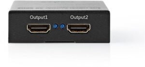 Nedis VSPL3472AT HDMI-Splitter 1x HDMI-Eingang>2x HDMI-Ausgang dunkelgrau