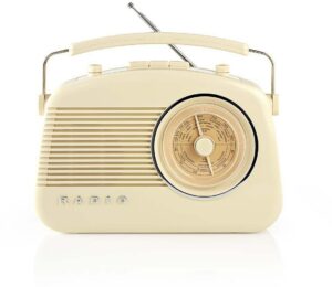 Nedis RDFM5000BG Kofferradio elfenbein