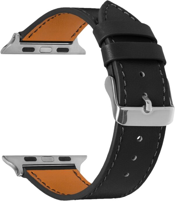 topp Lederarmband (38/40mm) für Apple Watch Series 3 schwarz