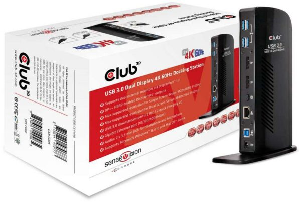 Club3D USB 3.0 4K Dockingstation Dual Display