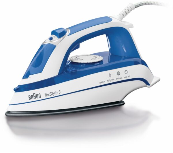 Braun TS 355 A TexStyle 3 Dampfbügeleisen blau