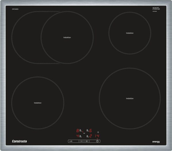 Constructa CM724055 Glaskeramik-Induktions-Kochfeld edelstahl