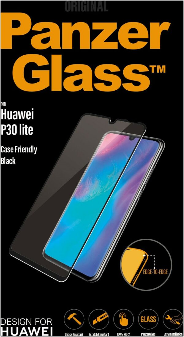 PanzerGlass Displayschutz für Huawei P30 Lite schwarz