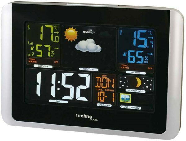 Technoline WS 6442 Wetterstation inkl. Außensender schwarz