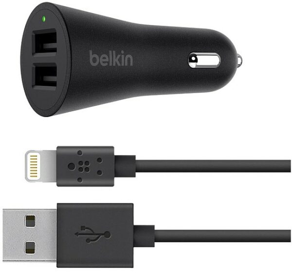 Belkin Dual Metallic KFZ-Ladegerät schwarz